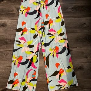A New Day floral linen pants - medium